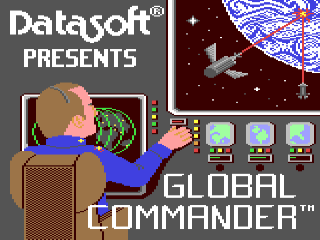 Global Commander title screen for Commodore 64